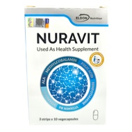 Eldon Nutrition Nuravit Capsules 30s- PROTECT AGAINST NERVE DAMAGE (ALA, B1, B6, B12, D, Folic Acid)