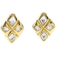 【日本直送】香奈兒 CHANEL 綴飾耳環 Vintage 鍍金×萊茵石 約22.5g 女仕【二手】