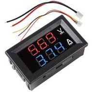 0.28" LED Voltage Meter Ammeter Meter, Red Blue Digital Multimeter Display Voltage Current Tester, 0