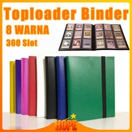 360 Slot CardAlbum 9 Pocket Strap Binder A4 Protective Collection Anti-Dust Practical to Carry Tourn