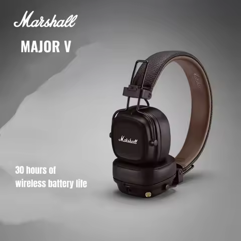 Marshall MAJOR V Headphones Wireless Bluetooth Long Range Foldable 5th Generation Earphones Outdoor 