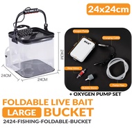 Fishing Bucket Kotak Pancing Foldable Fishing Box Pancing Murah Fishing Bag Waterproof Fishing EVA B