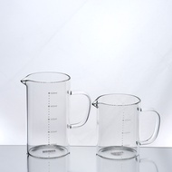 [Muzhan Coffee] Scale Glass Measuring Cup Heat-Resistant Thickened Transparent 350ML/500ML Hand-Pour