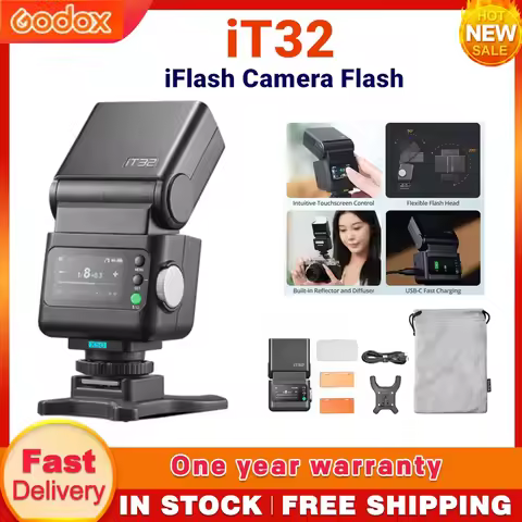 Godox IT32 TTL Camera Flash with Magnetic Mounting X5 Wireless Flash Trigger for Sony for Nikon for 