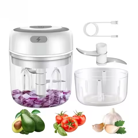 Electric Kitchen Food Chopper Mini Garlic Masher crusher USB Portable Meat Grinder Vegetable Chopper