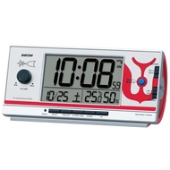 Seiko Clock alarm clock table clock character Ultra Man RAIDEN PYXIS radio wave digital high volume black 77×167×57mm CQ165S