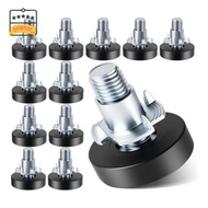 ORIENOR 8PCS 1/4In Thread Levelers, Adjustable Hardware Tools Furniture Leveling Feet, Furniture Lev