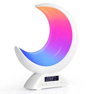 Ecolor Smart Table Lamp, Touch Moon Lamp for Bedroom, Dimmable LED Night Light Table Lamps