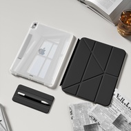 ZOYU | เคสป้องกัน iPad11 iPad10 Gen 9 Split Track Air7 Transparent Back Cover Air654 Magnetic Attrac