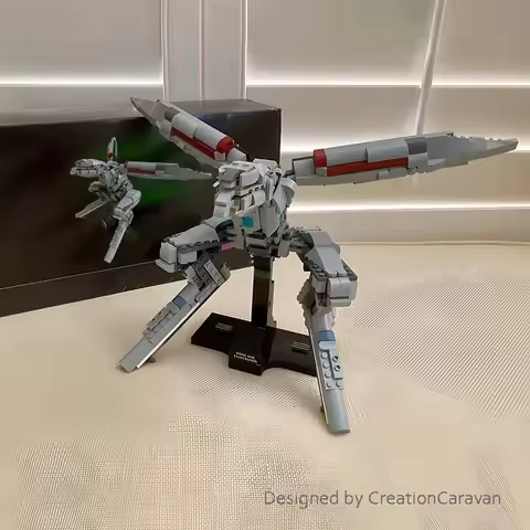 NEW 512PCS MOC Metal Gear Solid Series the Iconic Metal Gear Ray Building Blocks Set Model DIY Brick