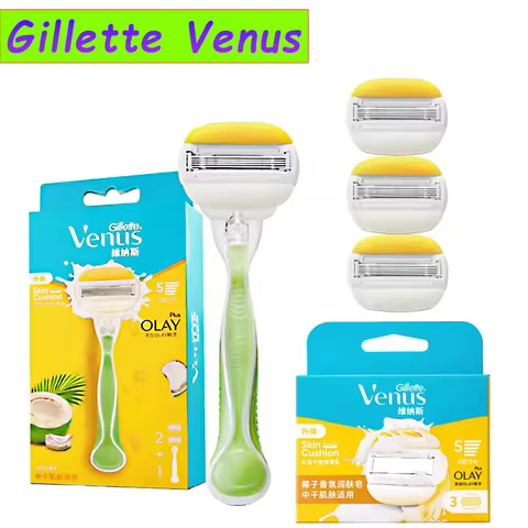 Women Manual Safety Razor Gillette Venus Women Razor Body Hair B ikini Underarm Thigh Shaver Portabl