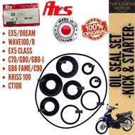 KRISS CT100 C90 FAME EX5 DREAM WAVE 100R CLASS C70 GBO Oil Seal Set ENGINE BUSH GETAH OVERHAUL 100% 