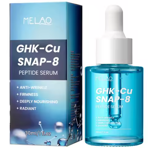 GHK-Cu Copper Peptides Facial Serum with SNAP-8 for Fine Lines, Wrinkles, Firming, Deep Hydration & 