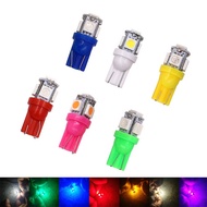 1Piece T10 W5W Wy5W 194 5050 5 SMD White Amber Red Ice Blue Turn Signal Light Instrument Interior LED Car Truck Light Wedge Lamp Indicator Bulbs DC 12V 24V