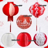 GANTUNGAN August Lanterns August Waterproof Paper and Cloth Lanterns August Hanging Decorative/s