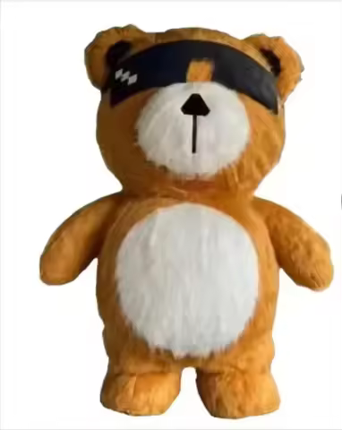 Inflatable Giant Plush Cool Bear Cartoon Costume Anime Furry Teddy Bear Cosplay Suits Carnival Party