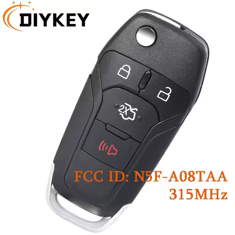 DIYKEY N5F-A08TAA Remote Key Fob for Ford Fusion 2013 2014 2015 2016 3248-A08TAA 164-R7986 315MHz ID