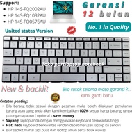 Keyboard HP 14s-fq2002au fq1032au fq0576au silver backlit