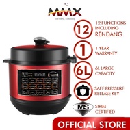 MMX Ewant 12 in 1 Electric Smart Pressure Cooker With Rendang Function (6L)