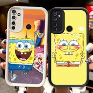 R64 SpongeBob Casing for Realme 5i Narzo 10A 20A 5 6i 10 5s Black and White