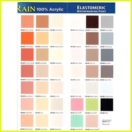 △ ▦ ◭ Davies Sun and Rain Premium Elastomeric Paint- 4 Liters (White, Neutrals, Red &amp; Pinks, Blues,