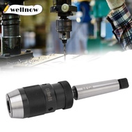 WELLNMY Keyless Drill Chuck, Morse Taper MT3 Tapered Mandrel MK3 Quick Release Drill Chuck, Quick Re