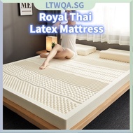 LTwqa 15cm Thick Royal Thai Latex Mattress Hotel Foldable Mattress Pocket Spring Latex Memory Massage Foam Mattress Free Cover 6u0p FQJ6