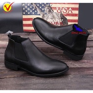 Minh Nhân - Chelsea boot nam da bò Giày bốt nam cao cổ cao cấp Giày bốt cổ ngắn nam da bò thời trang