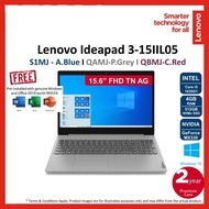 Lenovo IdeaPad 3 15IIL05 81WE00S1MJ / 81WE00QBMJ / 81WE00QAMJ 15.6" FHD Blue/Red/Grey Laptop (i5/4GB