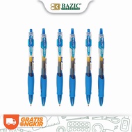 Bazic Gel Pen B1 Blue - Gel Pen Ink Shallow Pen/ Unitbiru