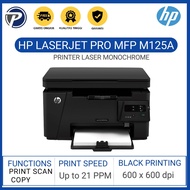 Printer fotocopy mini HP laserjet m125a hitam putih
