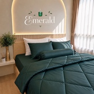 ชุดผ้าปูที่นอน Soul Sleep - Emerald Collection (แบบรวมผ้านวม)
