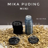 [50 SET] MINI PUDDING MICA MINI PUDDING TRAY/ ROUND PUDDING PLATE/ PUDDING PLATE/ MINI PUDDING CONTA