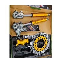 Y15/RS150 RAPIDO USD FORK WITH DISC & CALIPER 4POT