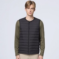 [WildLand] Male 700FP Light Warm V-Neck Down Vest Thermal Central Zipper Cardigan 0B32176