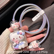 Cute Hello Kitty Charger Protector/Cord Protector/Charging Cable Protector Cute Cartoon Compatible f