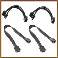 [V E C K] 4 Pack CPU 8Pin to 8+4Pin Power Supply Extension Cable with EPS 8 Pin Power Extension Cable