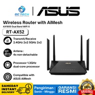 Asus RT-AX52 Dual Band WiFi 6 AX1800 Extendable Router 1800Mbps with AiMesh ASUS AX52 Original Official Warranty