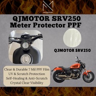 QJMOTOR SRV 250 Meter Protector Motorcycle Clear PPF Screen Protector Sticker Motor QJMOTOR SRV 250