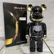 Bearbrick × Daft Punk - First Generation Thomas Bangalter &amp; Homem Christo Gear Joint 400% 28cm Anime Action Figures  Toy Collection Toys