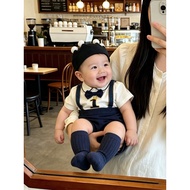 Body number 1 gives a crown for boys 3-12kg baby bodysuit