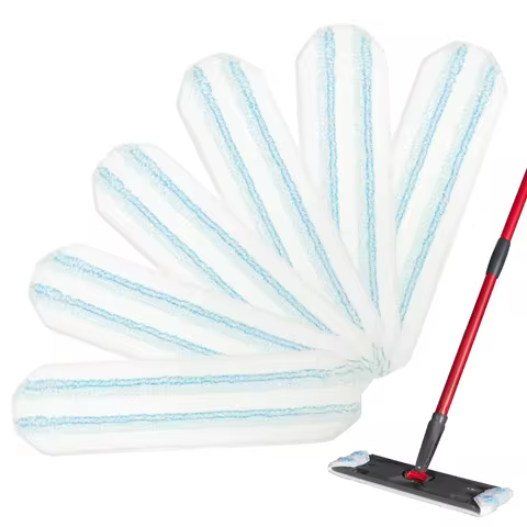 4/8 Pcs Replacement Rags for Vileda H2prO/O-Cedar H2prO Flat Mop System,Washable Reusable Microfiber
