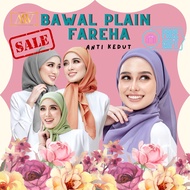 Fareha Tudung bawal  PLAIN anti kedut,Fareha Tudung Bawal Fareha 5.0,Fareha special edition