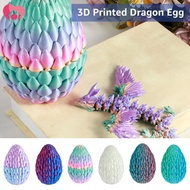3D Printed Dragon with Dragon Egg Flexible Articulated Dragon Toys Colorful 3D Printed Dragon Orname