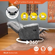 SKL Furniture 360° SWIVEL 1 SEATER RECLINER SOFA /  ROCKING CHAIR / RELAX CHAIR