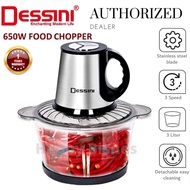 DESSINI  2 IN 1 Chopper Blender Electric Mixer Capsule Cutter Chopper Food Meat Processor Pengisar S