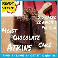 [ FREE SHIPPING ] ATKINS FOOD : MOIST CHOCOLATE CAKE untuk diet atkins LOW CARBOHYDRATE