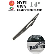 1PCS 14" Car WIndscreen Windshield Rear Wiper Blade For Perodua Myvi Old Lagi Best Icon Viva Elite K