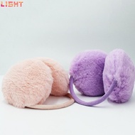 LIGHT Winter Ear Muffs, Behind-the-head Casual Warm Earflaps, Fashion Soft Cosy Fleece Plush Ear War