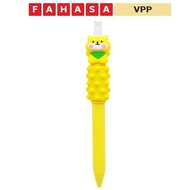 Animal Massage Gel Pen 0.5 mm - Kuki KK-7491-MD-TK - Blue Ink - Yellow Shiba Dog